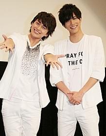 普段とは違うキャラクターを演じた 水野勝(右)と小林豊「同級生」