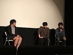 (左から)井上真行監督、池田大、品田誠「なけもしないくせに」