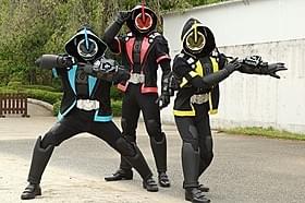 仮面ライダーダークネクロムR、Y、B「劇場版 動物戦隊ジュウオウジャー ドキドキ サーカス パニック!」