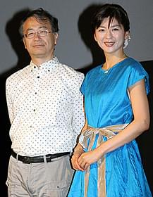 金子修介監督と中山忍「ガメラ 大怪獣空中決戦」