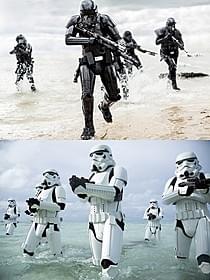 黒いデス・トルーパー(上)& おなじみのストームトルーパー「スター・ウォーズ」