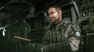 カーバーは「BSAA」のメンバーのD・Cに「バイオハザード ヴェンデッタ」
