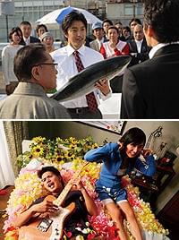 同日公開の「築地魚河岸~」(上)「神様のパズル」(下)は惨敗