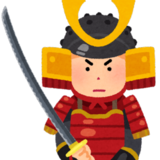 梨剥く侍