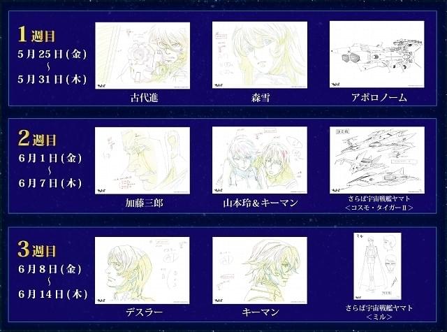 宇宙戦艦ヤマト2202 第五章」入場者にキャラ原画やメカ設定線画など3週連続配布 : ニュース - アニメハック