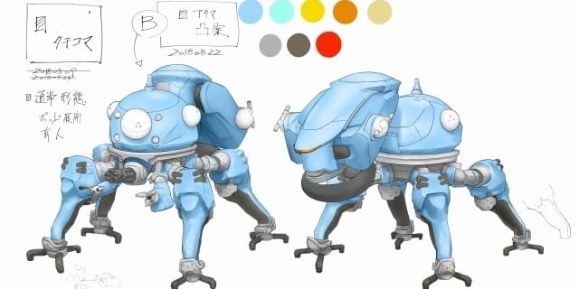 攻殻機動隊 SAC_2045」のタチコマは“バトーがギリギリ乗れる