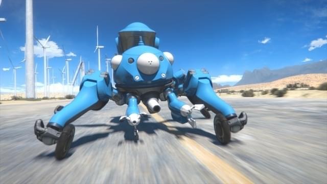攻殻機動隊 SAC_2045」のタチコマは“バトーがギリギリ乗れる