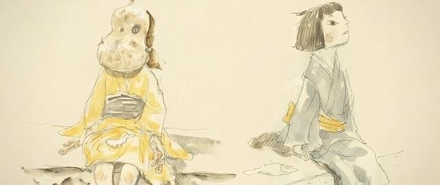 松本大洋複製原画イラスト掛け軸「犬王」 犬王」ロングヒット記念！ 劇場アニメーション「犬王」松本大洋