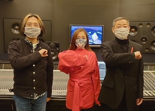 エンディング主題歌を担当する（左から）宮川彬良、平原綾香、森雪之丞