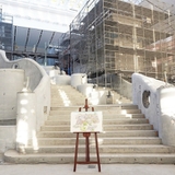 11月1日に開業する、展示室などが設置される「ジブリの大倉庫」内観
