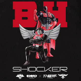 「シン・仮面ライダー」×「キン肉マン」SHOCKERの下級構成員が公式超人化　Tシャツ3種を販売