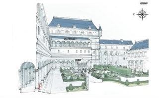 皇都シーエンジス・主城の広間、中庭