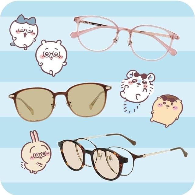 Zoff ちいかわ　コラボサングラス　ピンク　他 ちいかわ Zoff サングラス みんなモデル ピンク クリア