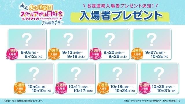 虹ヶ咲学園スクールアイドル同好会 完結編 第1章」本編前後に週
