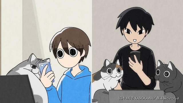 夜は猫といっしょ」第3期、悠木碧が猫のコンブとチクワ、江口