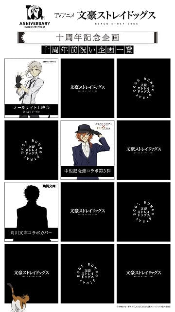 文豪ストレイドッグス 大博覧会 開催記念上映会 ポストカード レア 黒の時代 文豪ストレイドッグス 大博覧会 開催記念上映会 ポストカード