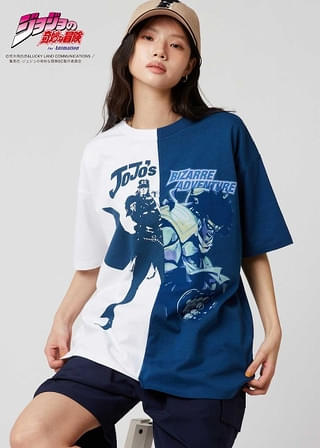 承太郎＆スタープラチナ ビッグシルエットTシャツ