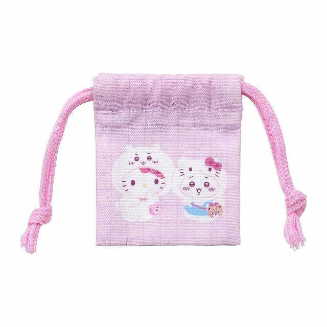 ちいかわ x サンリオ コラボ ノベルティ ミニ巾着*6 ちいかわ x サンリオ コラボ ノベルティ ミニ巾着*6 LOVELY