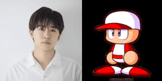 主演を務める鈴木福と、鈴木演じる西野のモチーフ・パワプロくん