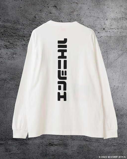 チェンソーマン レゼ BOMBDDEVIL ロングスリーブシャツ ホワイト チェンソーマン【glamb】ロングTシャツ | チェンソーマン