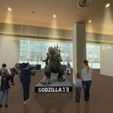 2階到着ロビー「ゴジラ1.0」ゴジラ⽴像設置イメージ