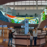 2階到着ロビーインフォメーションカウンター上部完成イメージ