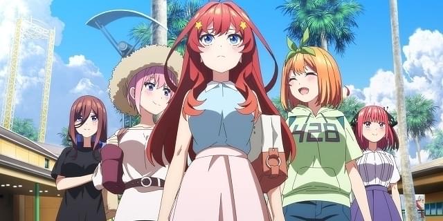 「五等分の花嫁∽」5つ子の水着姿を収めた本予告公開 先行上映の