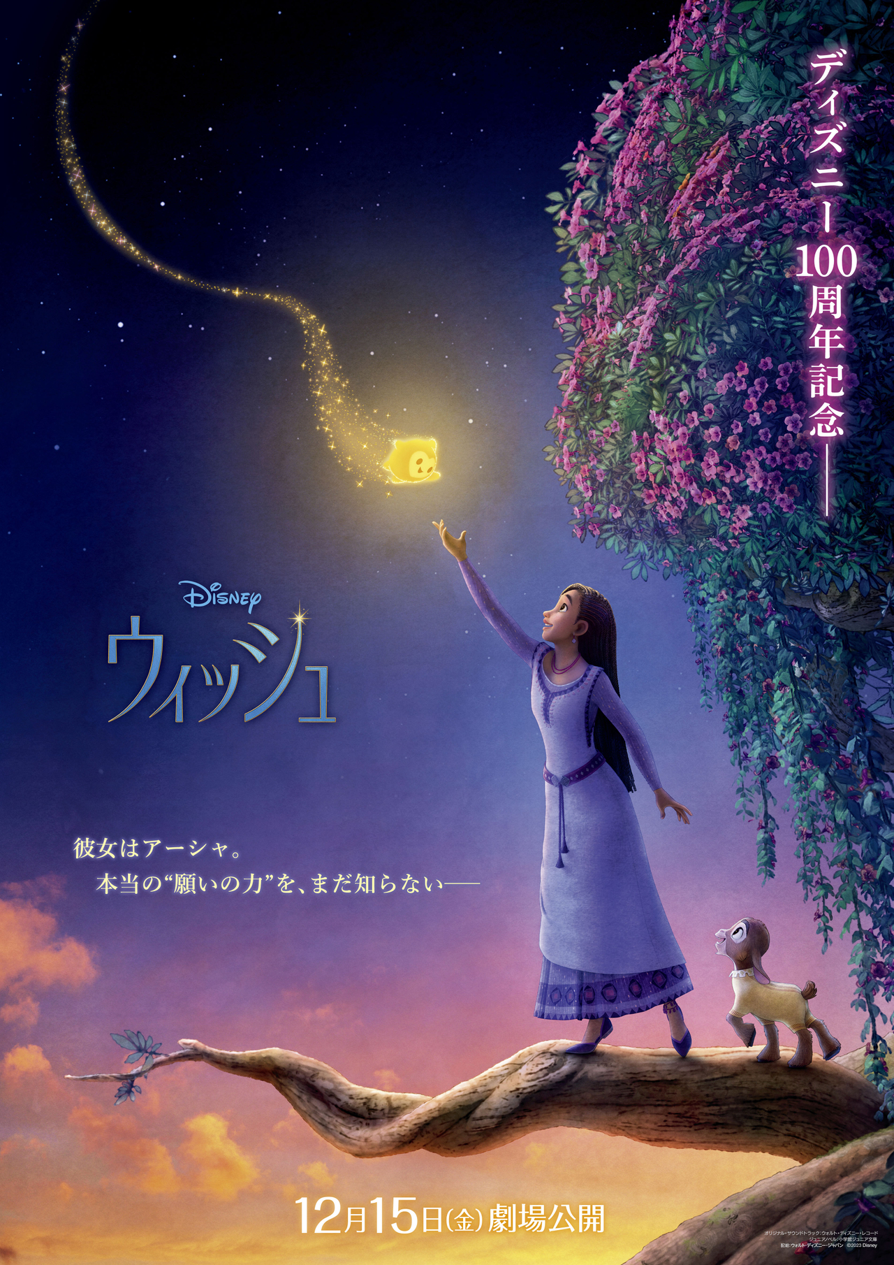 【世界初】ディズニー100周年記念作品「ウィッシュ」“日本のためだけ”に制作されたポスター公開