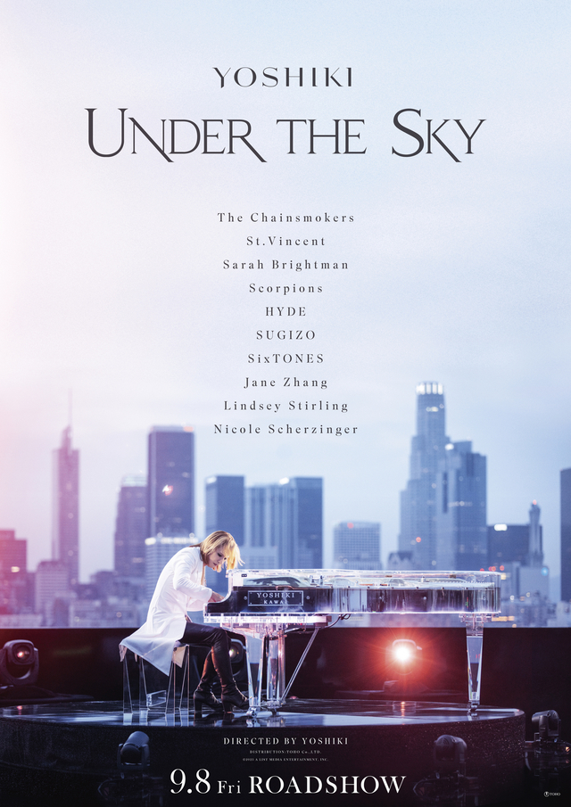 「YOSHIKI UNDER THE SKY」世界に先駆け、9月8日に日本公開