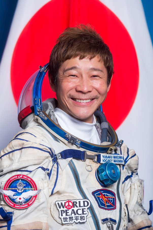 日本の民間人で初めて宇宙に行った前澤氏