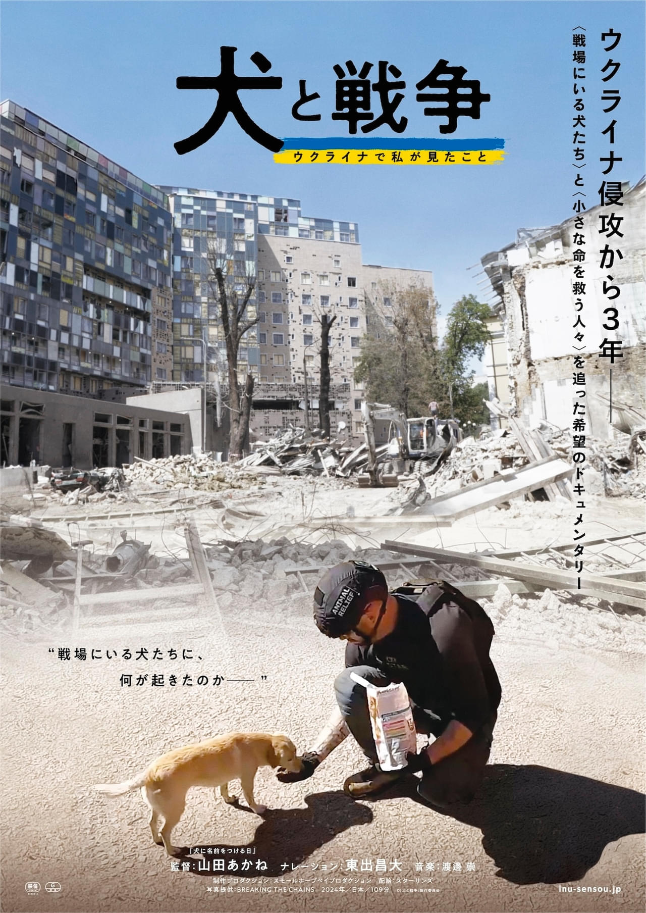 ウクライナでの犬をめぐる「ある事件」を記録「犬と戦争 ウクライナで私が見たこと」2月21日公開