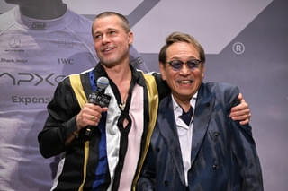 ブラッド・ピットの来日舞台挨拶でファン大熱狂! 堀内賢雄と感動の再会、中尾明慶に“まさかの勧誘”