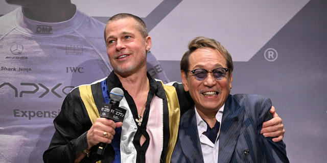パ*ー様 Brad Pitt ブラピ直筆サイン入り　F1 舞台挨拶限定　フライヤ 映画 F1 舞台挨拶 ブラッド・ピット サイン入りフライヤー