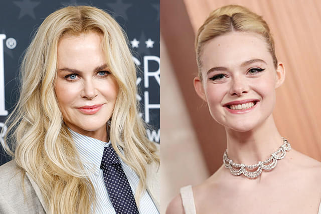 ニコール・キッドマン(左)、エル・ファニング(右)