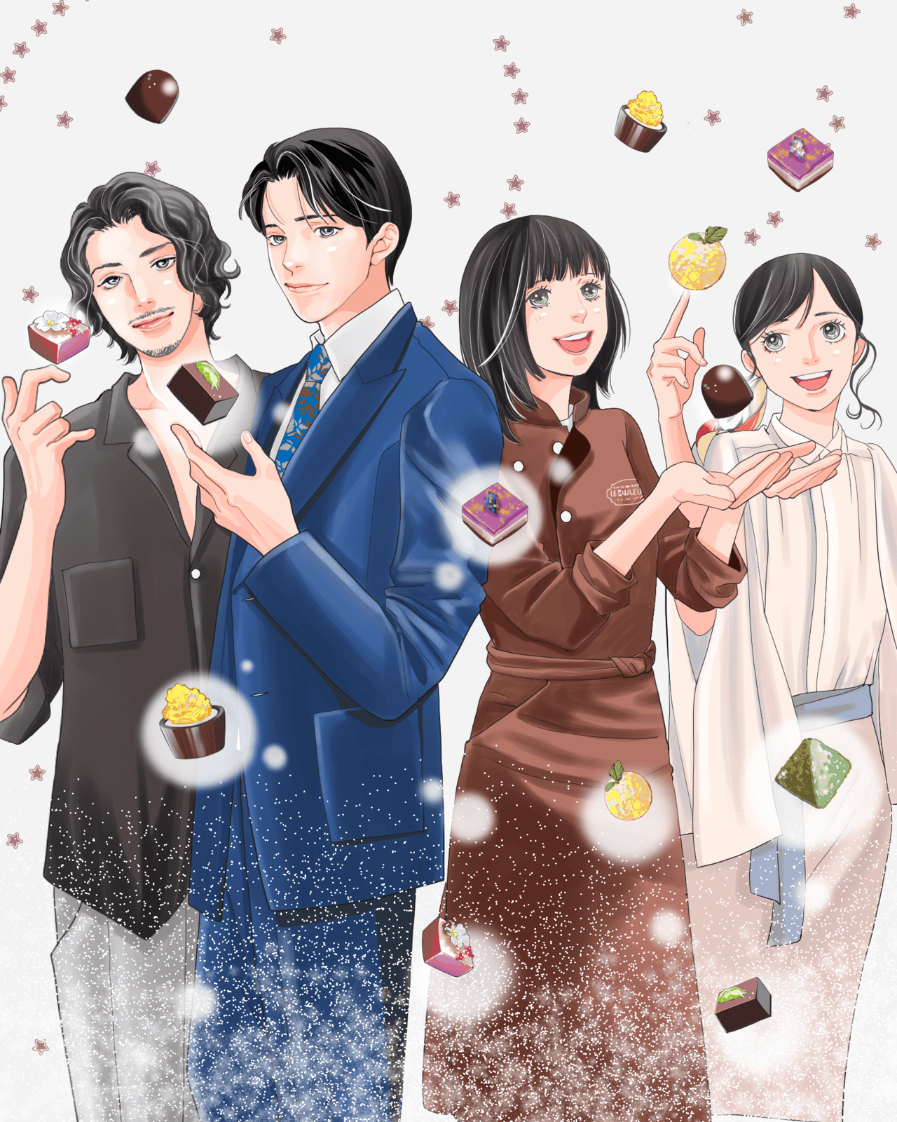 「花より男子」神尾葉子が「匿名の恋人たち」スペシャルイラストを描き下ろし 小栗旬「時空を超えた気分」