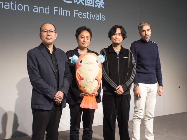 藤津亮太、青木康浩、鈴木竜也、ザヴェン・ナジャール(左から)