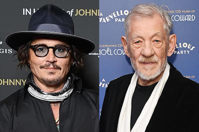 ジョニー・デップ(左)、イアン・マッケラン(右)