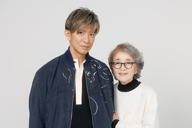 取材に応じた倍賞千恵子と木村拓哉