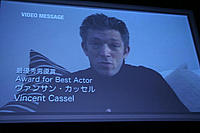 最優秀男優賞 「パブリック・エネミー・ナンバー1」 バンサン・カッセルからのビデオメッセージ