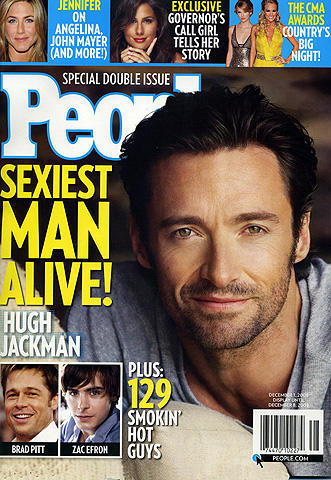 米ピープル誌が選ぶ「08年最もセクシーな男」にヒュー・ジャックマン