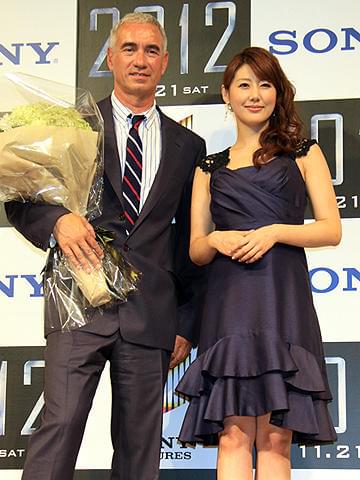 安めぐみ、結婚は2012年までに？R・エメリッヒ監督「2012」会見