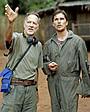 「戦場からの脱出」を撮影中の 監督と主演クリスチャン・ベール「アギーレ・神の怒り」