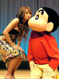 倖田のキスにしんちゃんも驚き