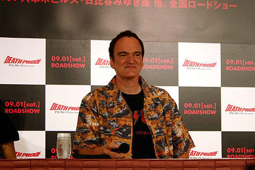 タランティーノ監督「デス・プルーフ」来日会見でサニー千葉と男の約束！