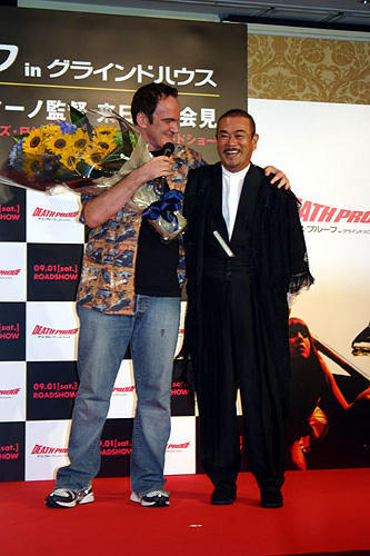 タランティーノ監督「デス・プルーフ」来日会見でサニー千葉と男の約束！