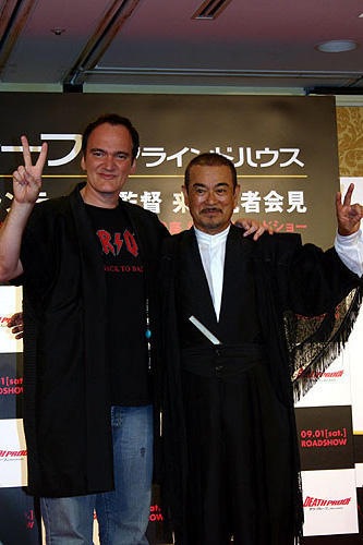 タランティーノ監督「デス・プルーフ」来日会見でサニー千葉と男の約束！