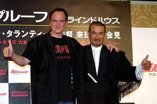 タランティーノ監督「デス・プルーフ」来日会見でサニー千葉と男の約束！