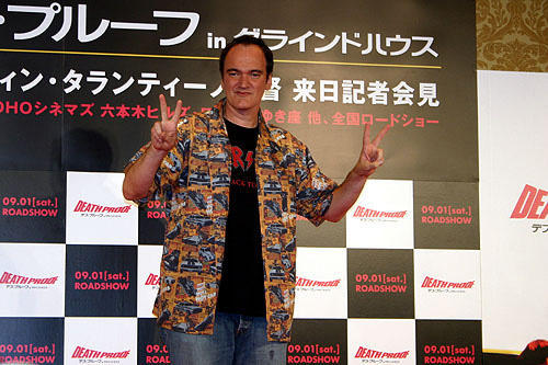 タランティーノ監督「デス・プルーフ」来日会見でサニー千葉と男の約束！