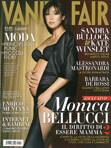 イタリアの至宝、45歳の美人女優モニカ・ベルッチが女児を出産