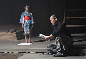 子役の熊田聖亜に演出する松本監督「さや侍」